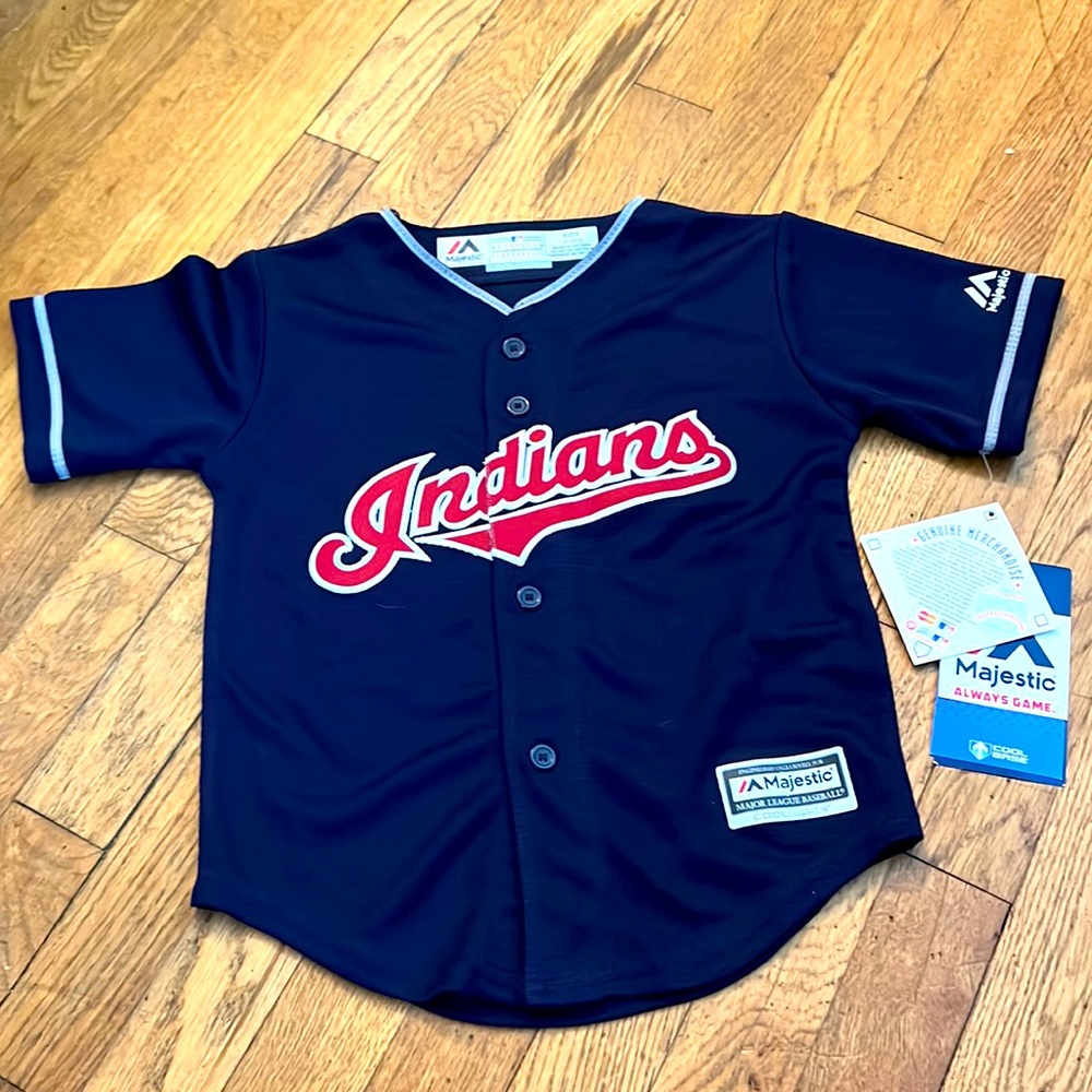 NWT MLB Indians Cleveland Jersey Kids 3T